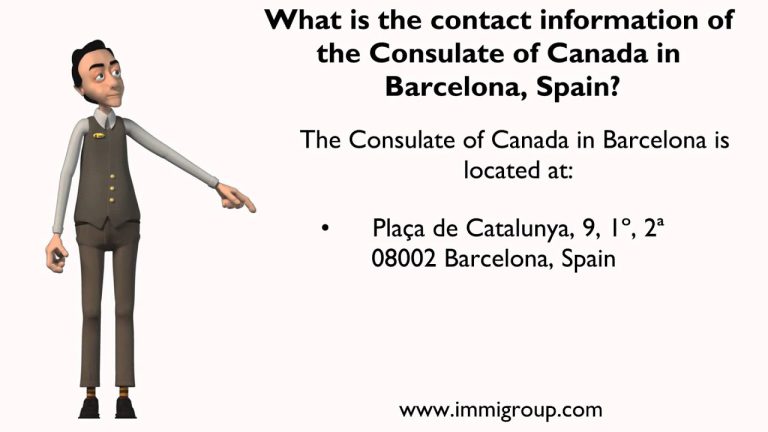 Contact Canadian Consulate Barcelona by Telephone