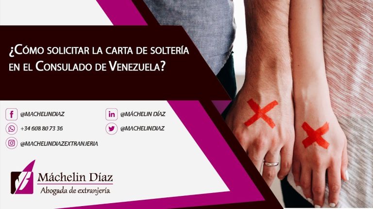 Consulado Venezuela Barcelona: trámite carta soltería
