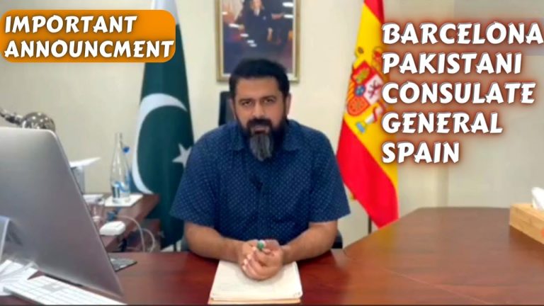 Consulado de Pakistán en Barcelona para renovación de pasaporte