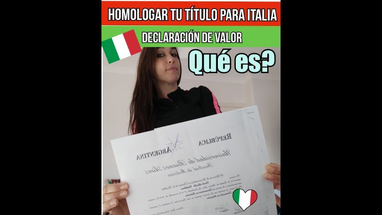 Declaración de valor consulado italiano en Barcelona