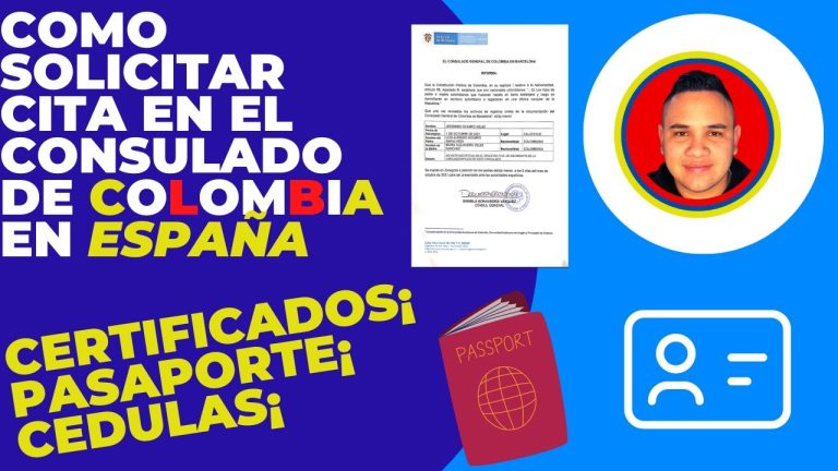 Solicitar pasaporte Consulado Colombiano Barcelona